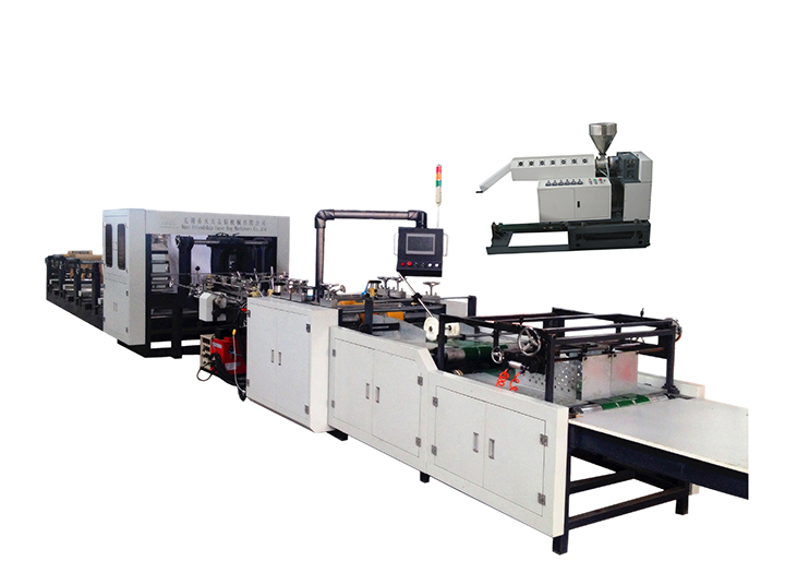 側(cè)邊點(diǎn)膠紙袋紙塑袋兩用機(jī)